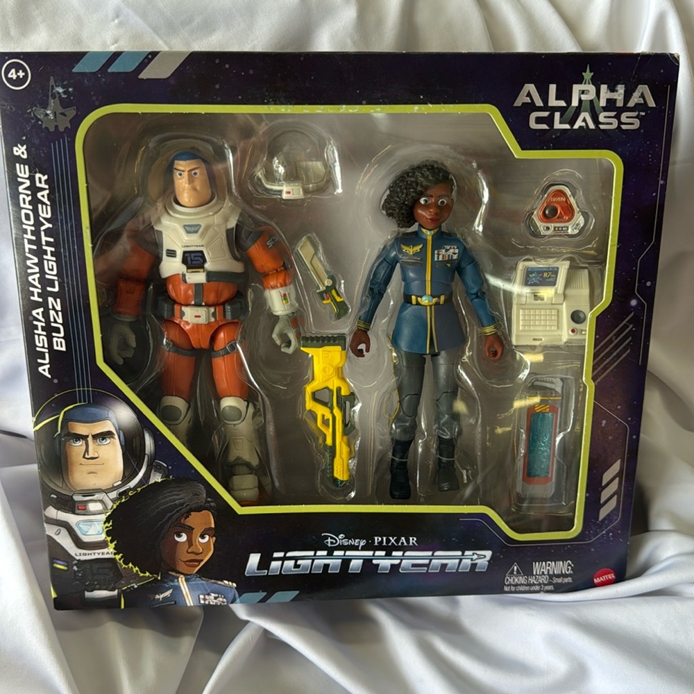 Disney Pixar Alpha Class Alisha Hawthorne & Buzz Lightyear Action Figure 2-Pack